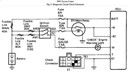 1991 Toyota Camry No Fire To Plugs Computer Problem 1991 Toyota 