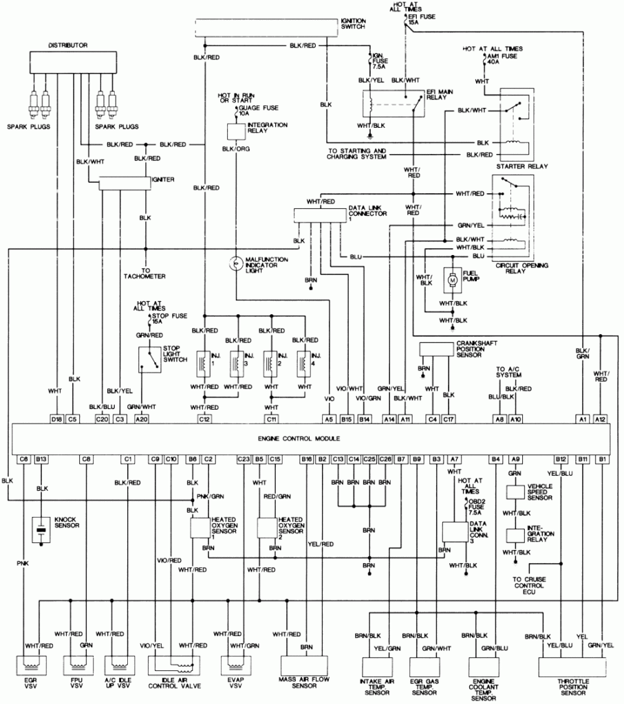 1995 Toyota Tacoma Engine Diagram 1995 Toyota Tacoma Engine Parts 