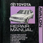 1999 Toyota Avalon Wiring Diagram Manual Original