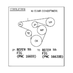 2003 Toyota 4Runner Serpentine Belt Mention Loud BDrive 99367H2120