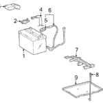 2012 Toyota Camry Battery Cable Negative Cable POSITIVE CABLE WIRE