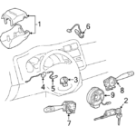 6905742150 Toyota Cylinder And Key Set Cylinder And Keys Ignition