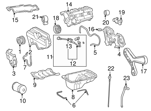 ENGINE PARTS For 1996 Toyota 4Runner