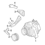 Genuine OEM Alternator Part 27060 20280 84 Fits 2004 2007 Toyota