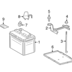 Genuine OEM Battery Part 28800 31291 Fits 2011 2019 Toyota Highlander