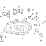 Genuine OEM Composite Headlamp Part 81170 48310 Fits 2006 2007 Toyota