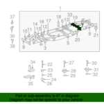 Genuine OEM Cross Member Part 51206 0C012 Fits 2000 2002 Toyota Tundra