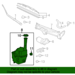 Genuine OEM Washer Reservoir Part 85315 AE010 Fits 2004 2020 Toyota