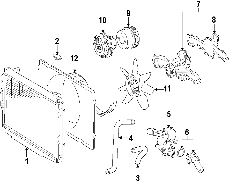 Toyota 4Runner Engine Water Pump Gasket 4 0 LITER FJ Cruiser Tacoma 