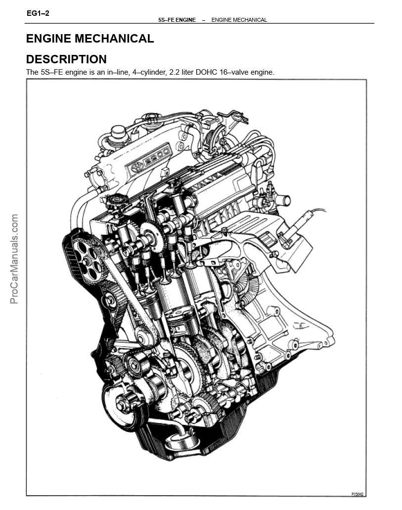 Toyota 5S FE Engine Repair Manual RM547E PDF Download