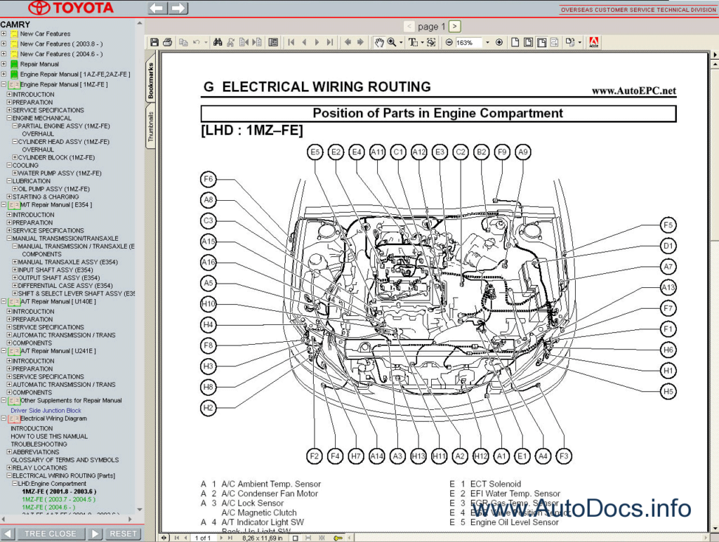 Toyota Camry 2001 2006 Service Manual Repair Manual Order Download