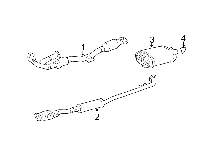 Toyota Camry Catalytic Converter Front 174100A420 Toyota Fort 