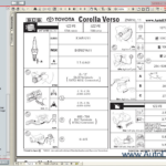 Toyota Corolla Verso 2004 2009 Service Manual Repair Manual Order