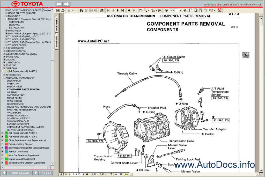 Toyota Land Cruiser Station Wagon1998 2007 Service Manual Repair Manual 