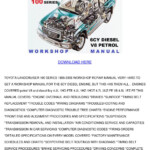 Toyota Landcruiser 100 Series 6cy V8 Workshop By JulianaHope Issuu