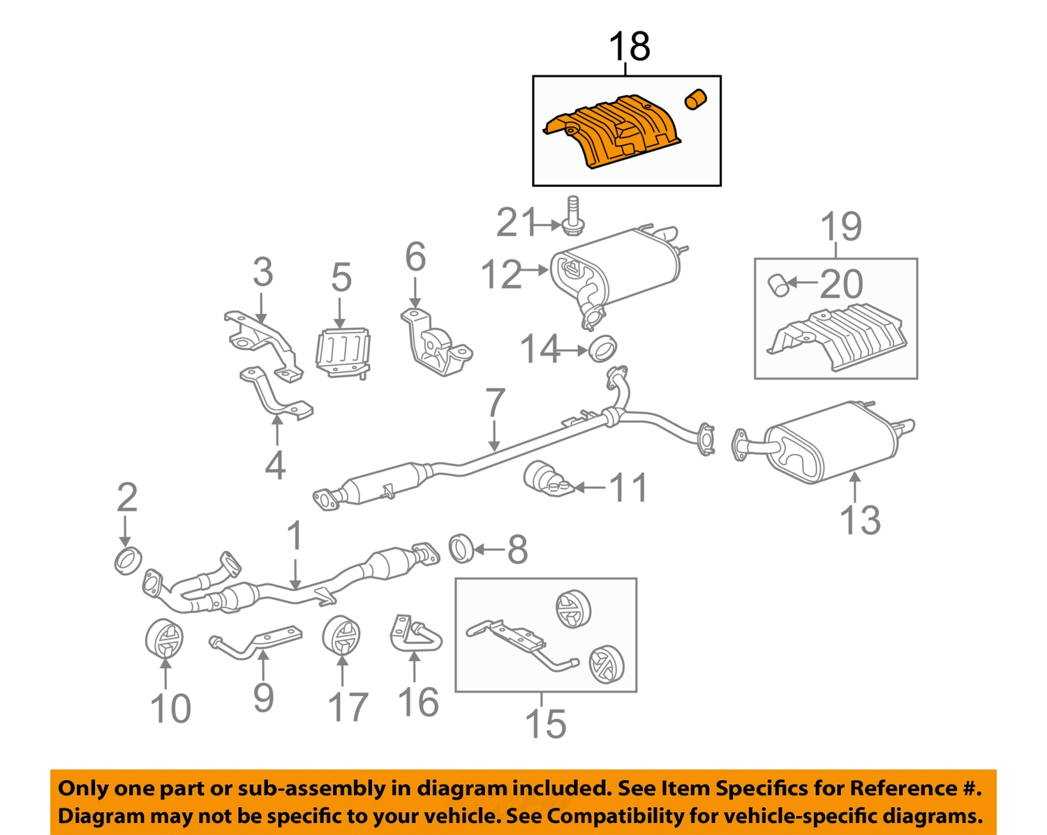 TOYOTA OEM 07 11 Camry 3 5L V6 Exhaust Heat Shield 5832707011 EBay