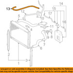 Toyota OEM 1996 2004 Tacoma 3 4L V6 Radiator Bypass Hose 16261 62060