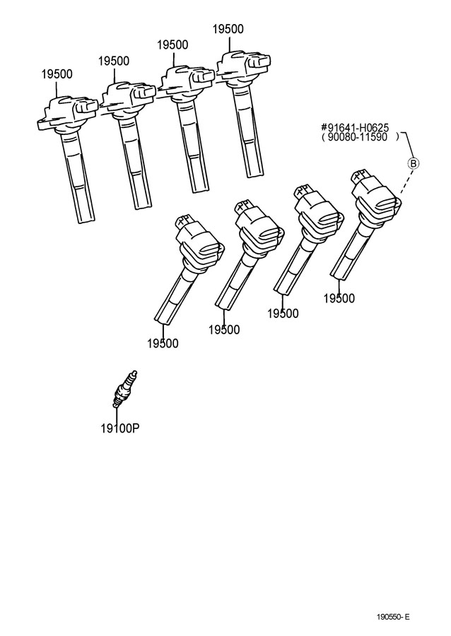 TOYOTA SEQUOIA Spark Plug 4 7 LITER 9091901166 Toyota Parts 