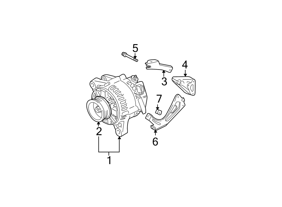 Toyota Sienna Bolt Alternator Mount Bracket 3 0 LITER 3 3 LITER 