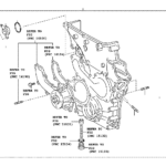 Toyota Tacoma Engine Timing Cover CONTROL EMISSION GCC 1132475010