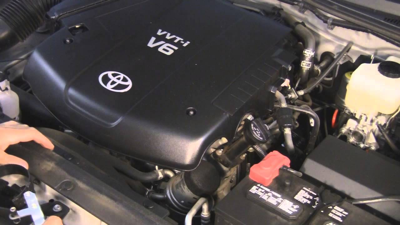 Toyota Tacoma Gen2 Oil Air Filter Change DIY 1GR FE 4 0 L V6 Engine