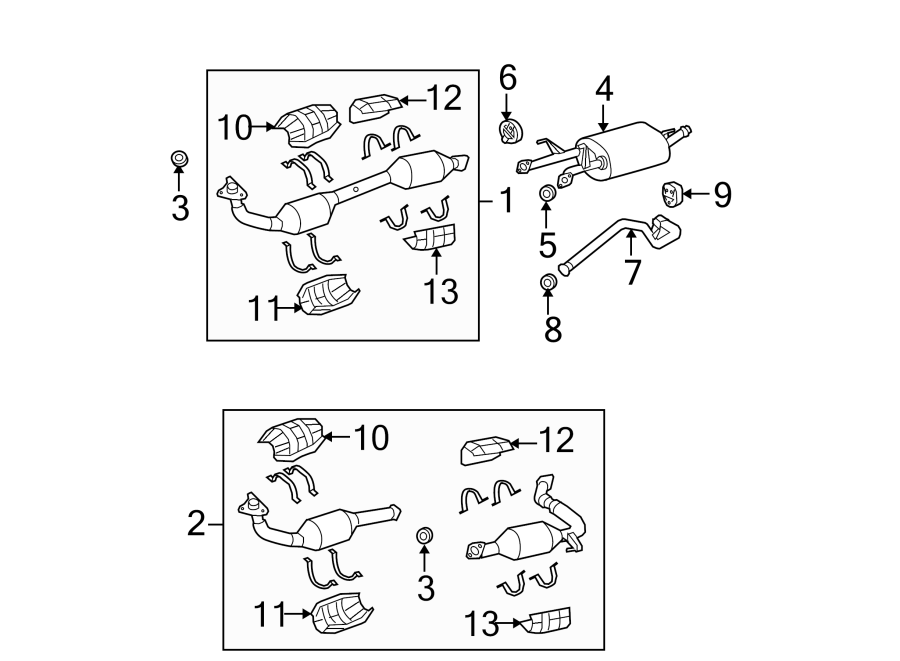 Toyota Tundra Catalytic Converter Front 174500S040 Toyota Fort 