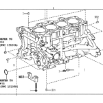 Toyota Yaris Block Sub assembly Cylinder Engine Cvt Taiw