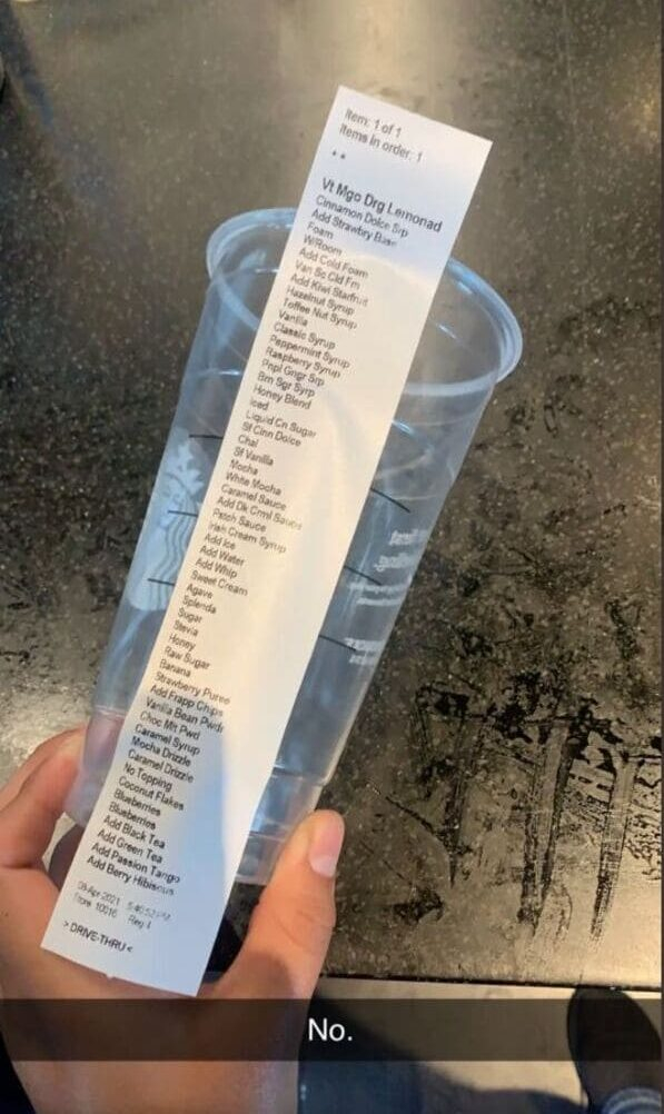 Viral Starbucks Order Has Baristas Sharing The Craziest Orders They ve 