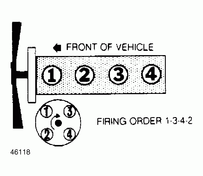 What Is The Firing Order On A 2 4 4 Cylinder For This Van 