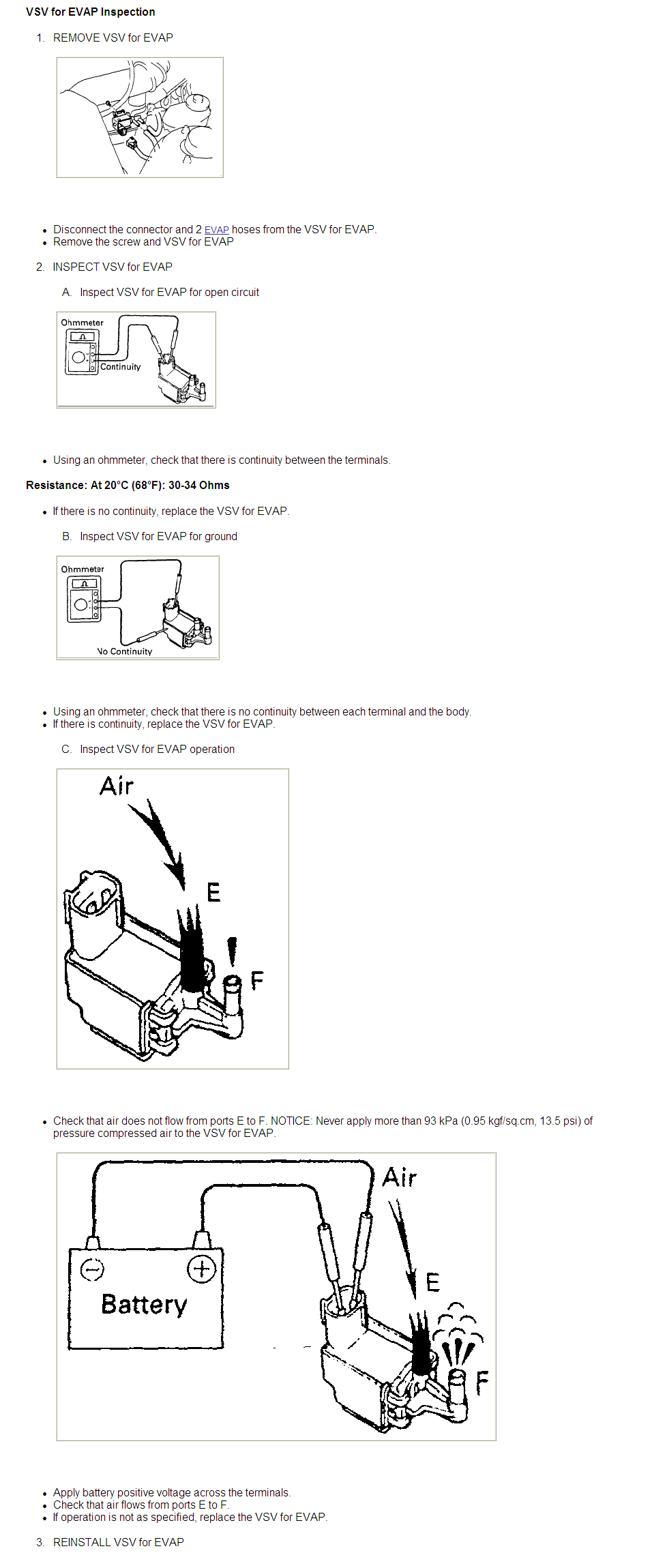 Where Is The Vacuum Switching Valve On A 96 Camry 2 2 Cylinder