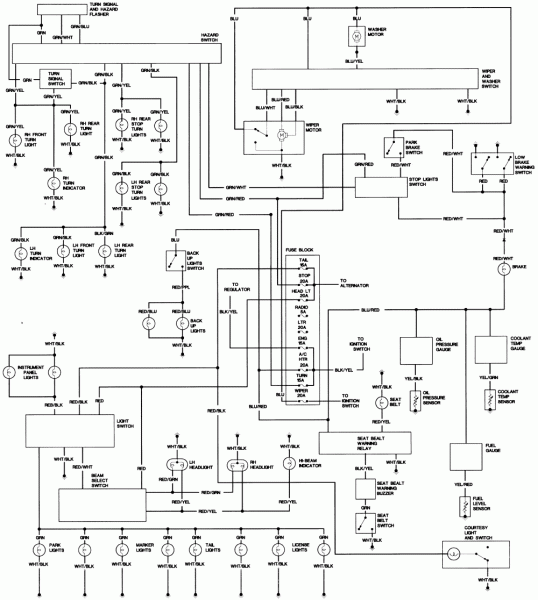 1988 Toyota Pickup Wiring Diagram