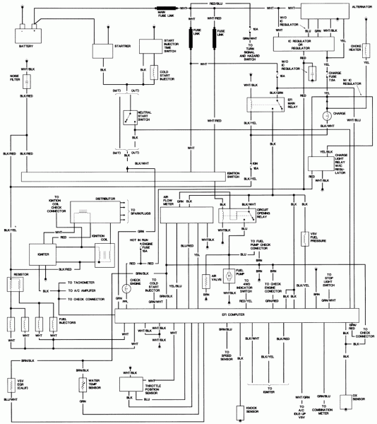 86 Toyota 22re Wiring Diagram