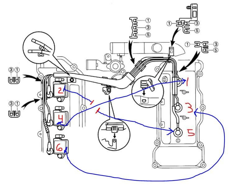 How Do Match Up Spark Plug Wires For 1999 Toyota Camry 