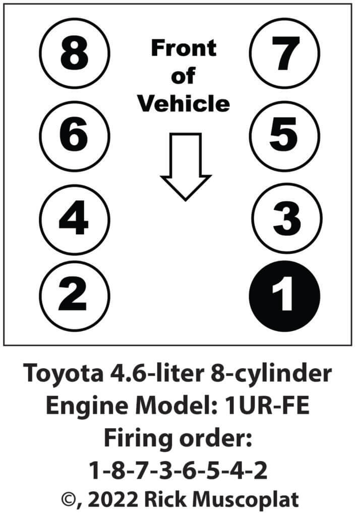 Toyota 4 6 Liter Firing Order And Spark Plug Gap 1UR FE Engine