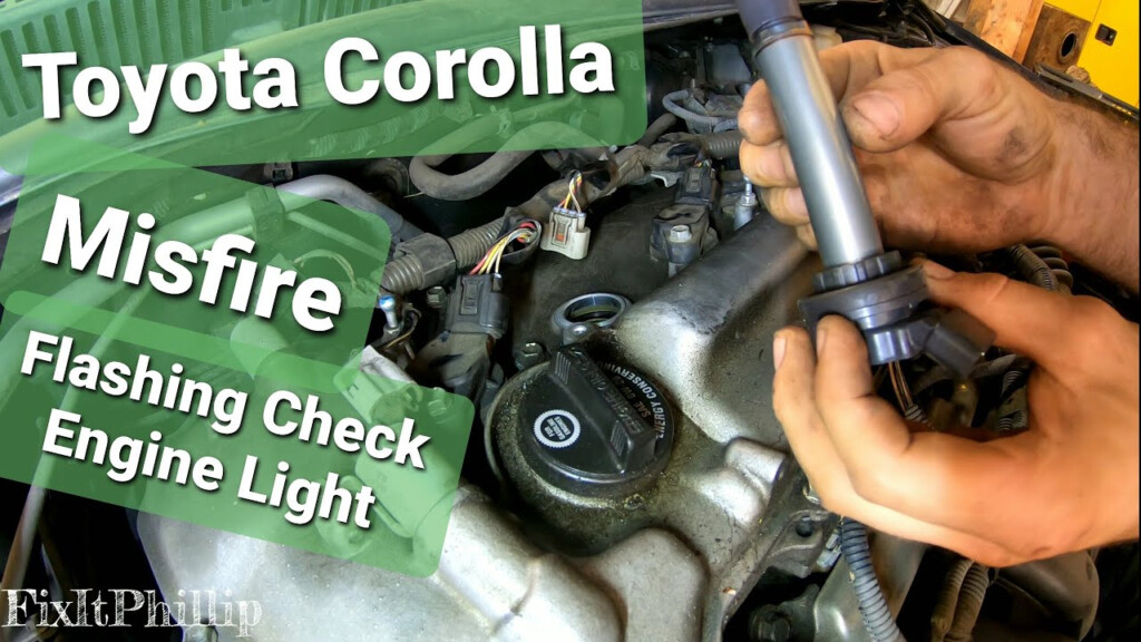 09 Toyota Corolla Misfire Fix 1 8 Coil And Spark Plug Replacement YouTube