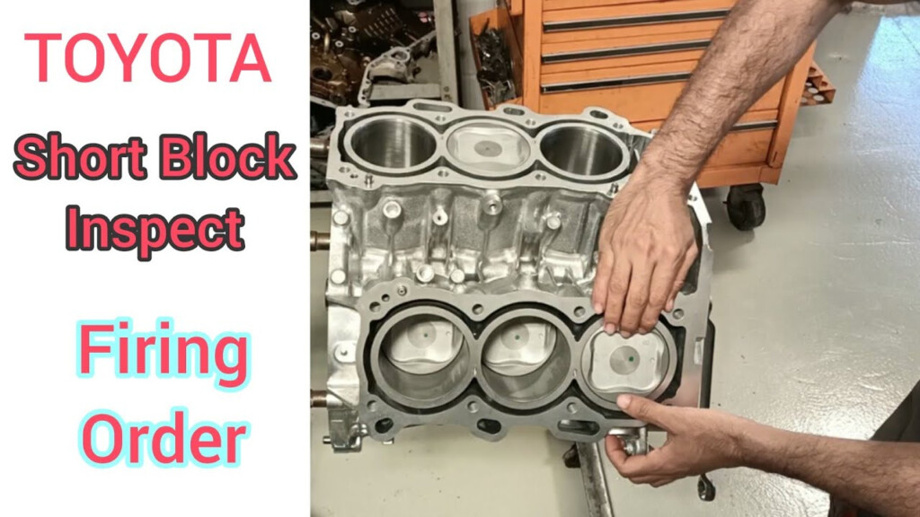 1GR FE Short Block Inspection Without Tools And Firing Order Diagram 