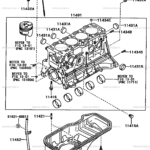 Cylinder Block For Toyota Corolla AE110 Genuine Parts