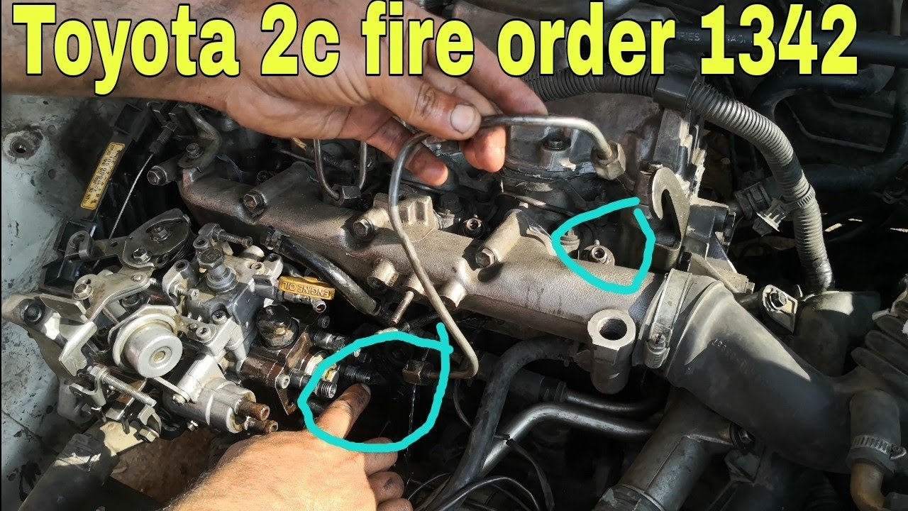 How To Toyota 2c Pump Firing Order Toyota 2c Pump Pype Fitting YouTube