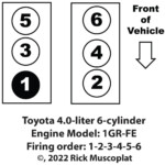 Toyota 4 0 Liter Firing Order And Spark Plug Gap 1GR FE Ricks Free
